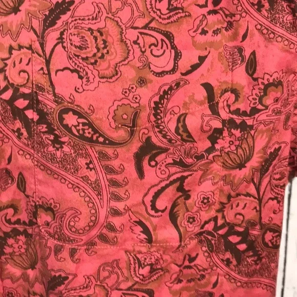 NWT Cremieux button shirt short sleeve Print Shop 100% cotton - Picture 7 of 10